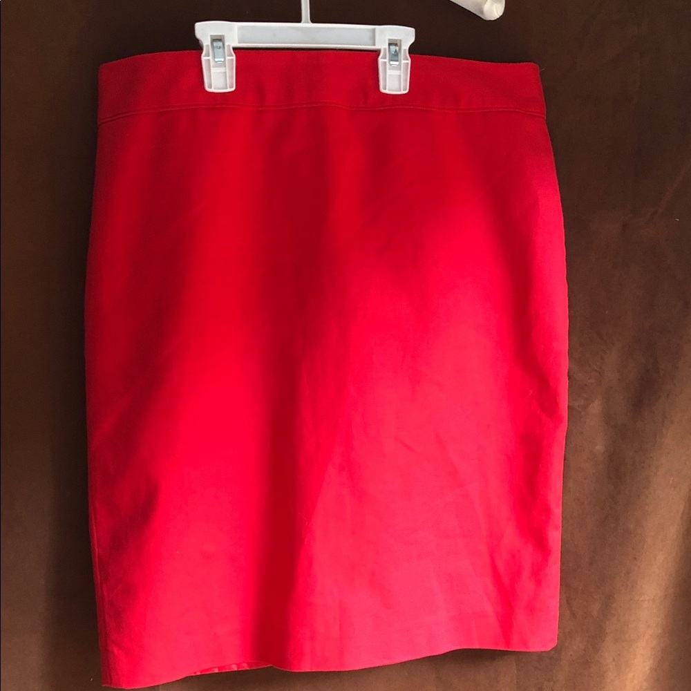 Liz Claiborne Bright Red Pencil Skirt